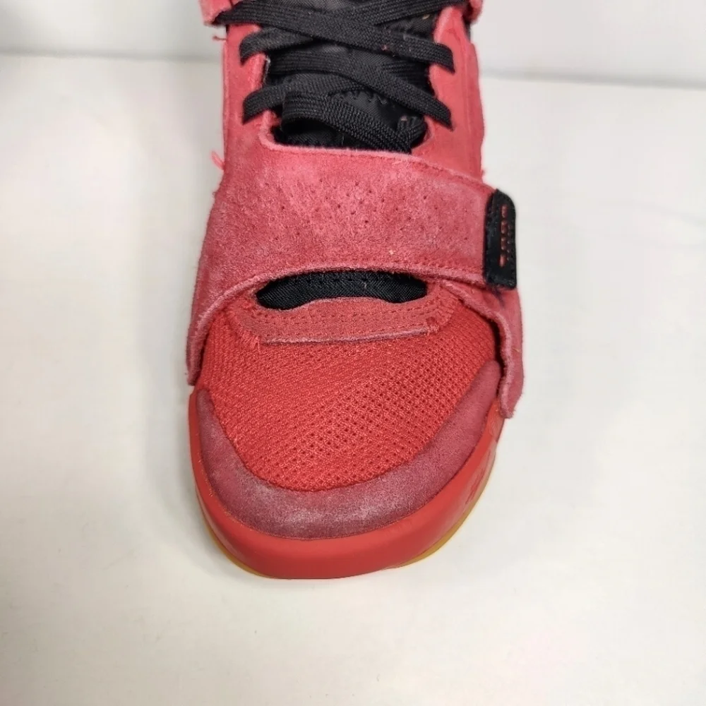 Jordan Zion 2 Red Black Suede Gum Basketball Sneaker Men's Shoe Size 8